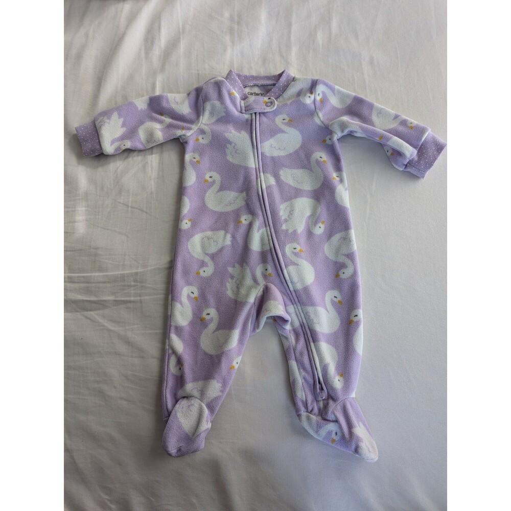 Carter's Swan Fleece Footie, 3m